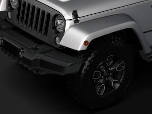 jeep wrangler smoky mountain jk 2017 3D मॉडल