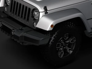 jeep wrangler smoky mountain jk 2017 3D Model