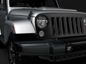 jeep wrangler smoky mountain jk 2017 3D Model