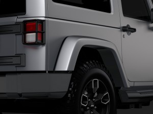 jeep wrangler smoky mountain jk 2017 3D मॉडल