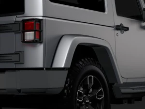jeep wrangler smoky mountain jk 2017 3D Model