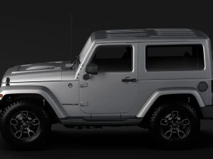 jeep wrangler smoky mountain jk 2017 3D Model