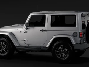 jeep wrangler smoky mountain jk 2017 3D Model