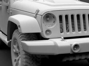 jeep wrangler smoky mountain jk 2017 3D Model