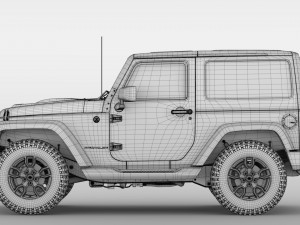 jeep wrangler smoky mountain jk 2017 3D मॉडल