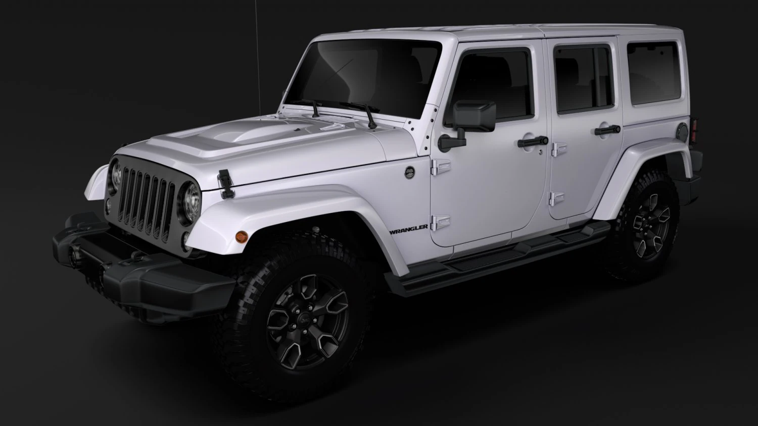 jeep wrangler unlimited smoky mountain jk 2017 3D Model .c4d .max .obj .3ds .fbx .stl .blend 