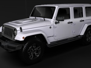 jeep wrangler unlimited smoky mountain jk 2017 3D Model