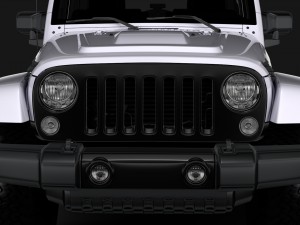 jeep wrangler unlimited smoky mountain jk 2017 Modelo 3D