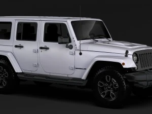 jeep wrangler unlimited smoky mountain jk 2017 3D Model