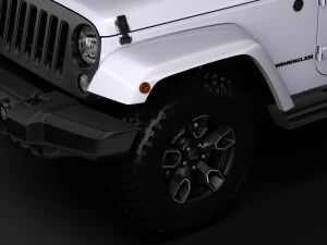 jeep wrangler unlimited smoky mountain jk 2017 3D Model