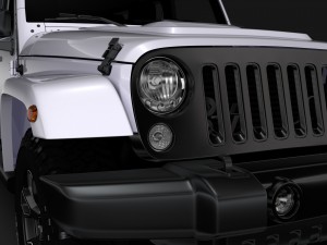 jeep wrangler unlimited smoky mountain jk 2017 Modelo 3D