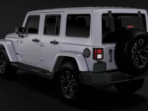 jeep wrangler unlimited smoky mountain jk 2017 3D Model