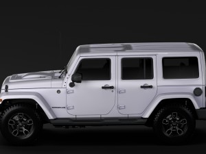 jeep wrangler unlimited smoky mountain jk 2017 Modelo 3D