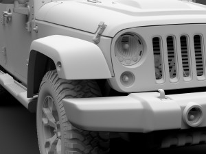 jeep wrangler unlimited smoky mountain jk 2017 Modelo 3D