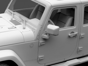 jeep wrangler unlimited smoky mountain jk 2017 Modelo 3D