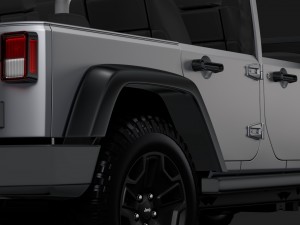 jeep wrangler unlimited willys wheeler jk 2017 Model 3D