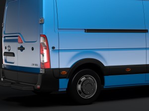 nissan nv 400l3h2 van 2017 Modello 3D