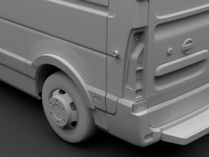 nissan nv 400l3h2 van 2017 Modello 3D