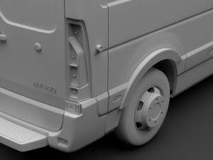 nissan nv 400l3h2 van 2017 Modello 3D