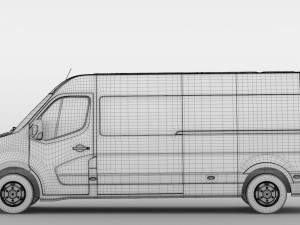 nissan nv 400l3h2 van 2017 Modello 3D
