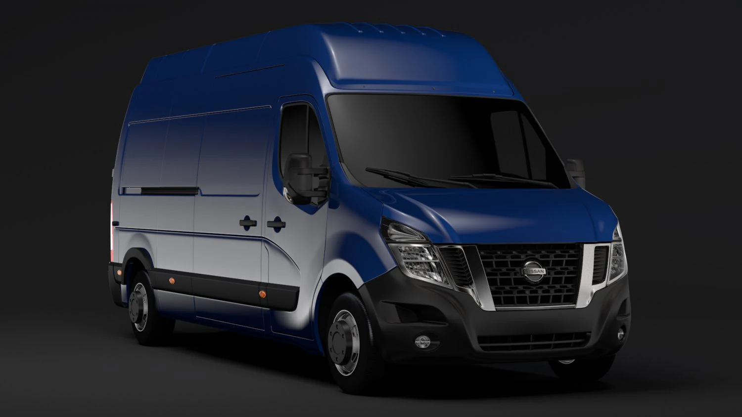 nissan nv 400 l3h3 van 2017 3D Model .c4d .max .obj .3ds .fbx .stl .blend 