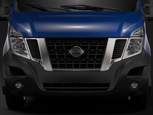 nissan nv 400 l3h3 van 2017 3Dモデル