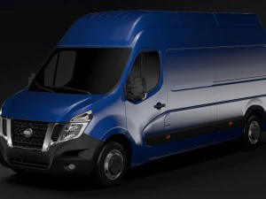nissan nv 400 l3h3 van 2017 3D Model