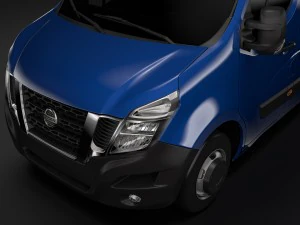 nissan nv 400 l3h3 van 2017 3D Model