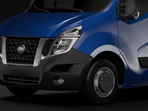 nissan nv 400 l3h3 van 2017 3D Model
