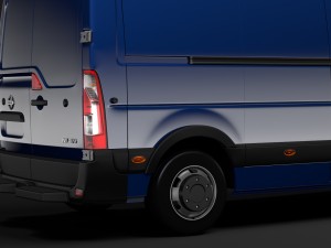 nissan nv 400 l3h3 van 2017 3Dモデル