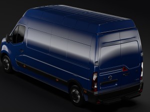 nissan nv 400 l3h3 van 2017 3Dモデル