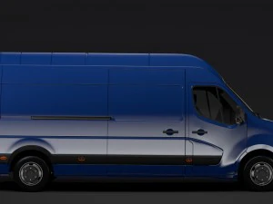 nissan nv 400 l3h3 van 2017 3D Model