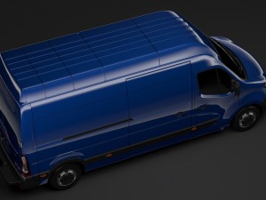 nissan nv 400 l3h3 van 2017 3Dモデル