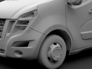 nissan nv 400 l3h3 van 2017 3D Model