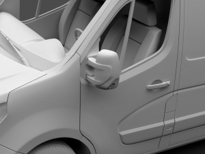 nissan nv 400 l3h3 van 2017 3Dモデル