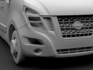 nissan nv 400 l3h3 van 2017 3Dモデル
