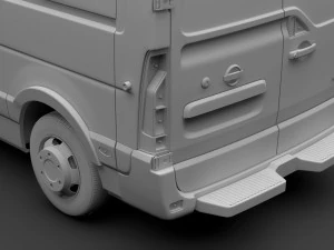 nissan nv 400 l3h3 van 2017 3D Model
