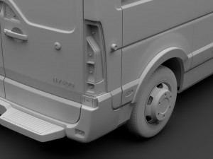 nissan nv 400 l3h3 van 2017 3Dモデル