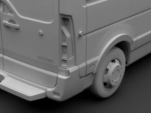 nissan nv 400 l3h3 van 2017 3D Model