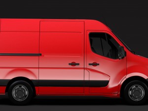 nissan nv 400 l1h2 van 2017 3D Model