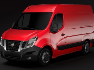 nissan nv 400 l1h2 van 2017 3D Model