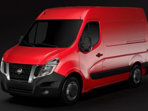 nissan nv 400 l1h2 van 2017 3D Model