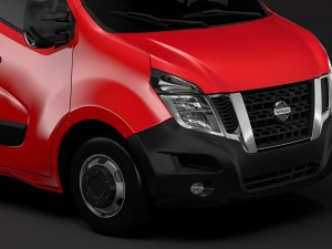 nissan nv 400 l1h2 van 2017 3D Model