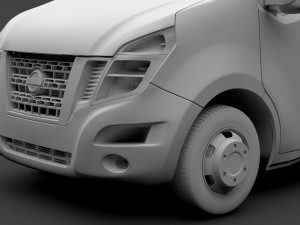 nissan nv 400 l1h2 van 2017 3D Model
