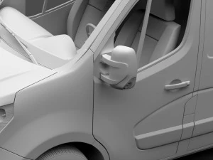 nissan nv 400 l1h2 van 2017 3D Model