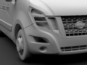 nissan nv 400 l1h2 van 2017 3D Model