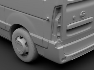 nissan nv 400 l1h2 van 2017 3D Model