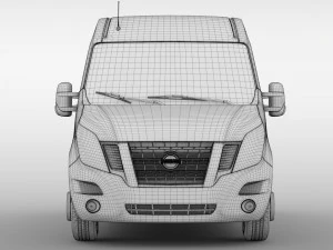 nissan nv 400 l1h2 van 2017 3D Model