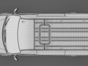 nissan nv 400 l1h2 van 2017 3D Model