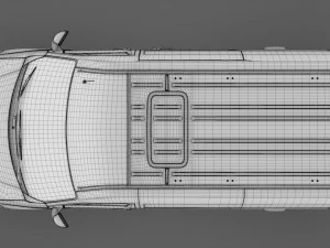 nissan nv 400 l1h2 van 2017 3D Model
